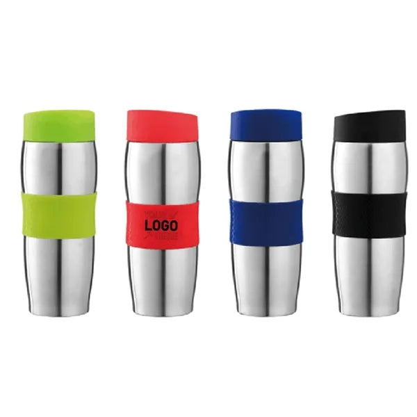 18 Oz. Stainless Steel Grip Water Bottle