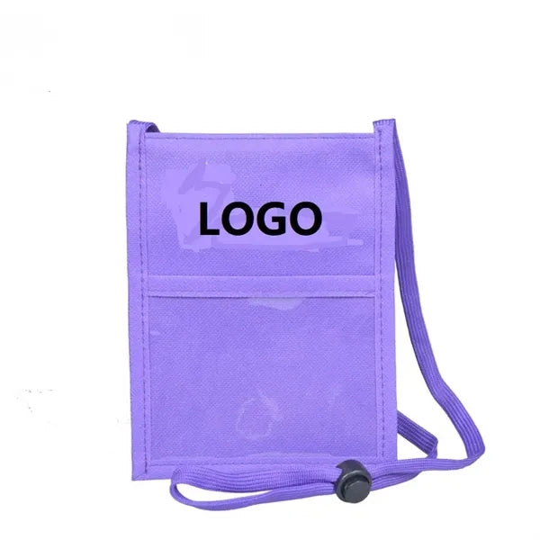 Clear Window Pocket Neck Wallet Outdoor Passport Coin Pouch
