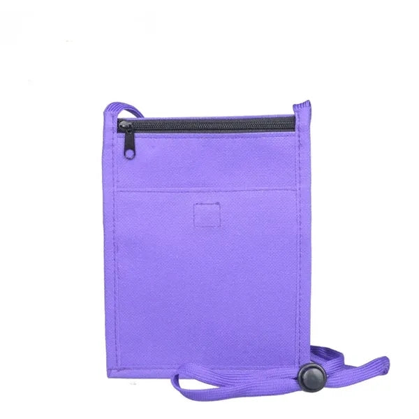 Clear Window Pocket Neck Wallet Outdoor Passport Coin Pouch