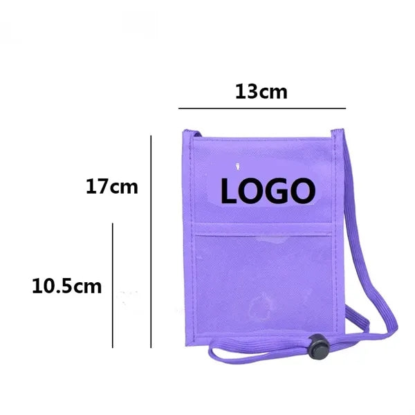 Clear Window Pocket Neck Wallet Outdoor Passport Coin Pouch