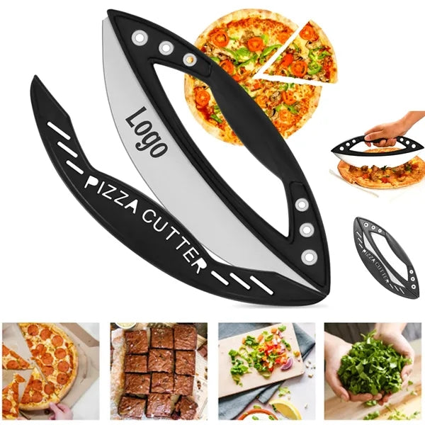 Stainless Steel 12" Pizza Cutter Rocker Blade