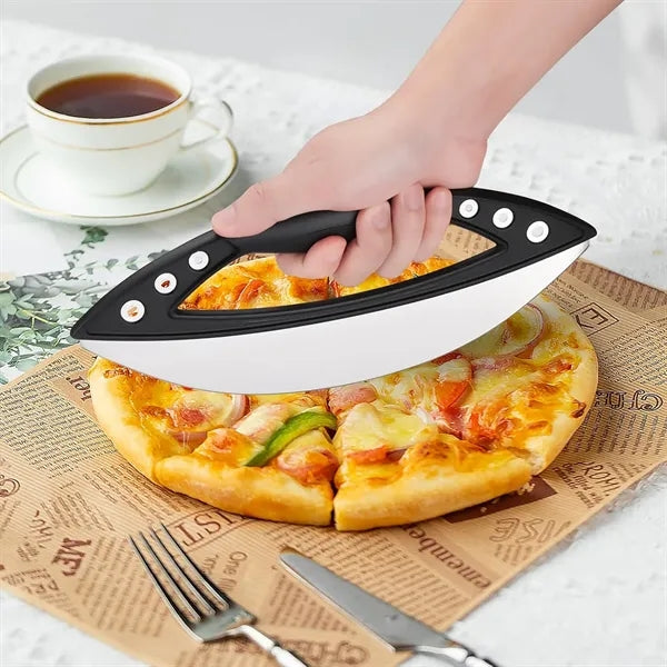 Stainless Steel 12" Pizza Cutter Rocker Blade