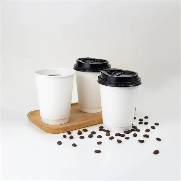 Disposable double-layer anti-scald hot drink cups thick qual