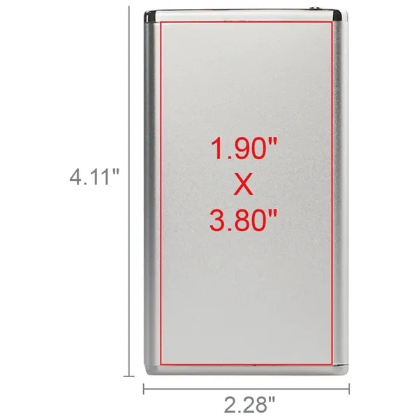 Winnemac Sleek Metallic Slim 3000mAh Power Bank