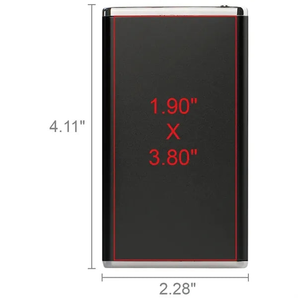 Winnemac Sleek Metallic Slim 3000mAh Power Bank