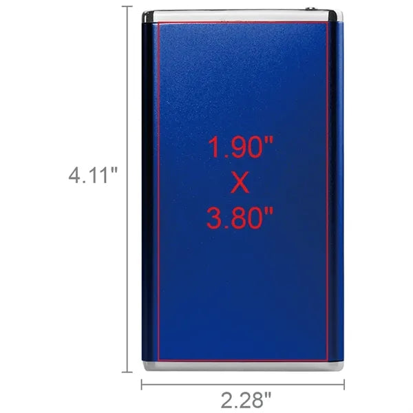 Winnemac Sleek Metallic Slim 3000mAh Power Bank