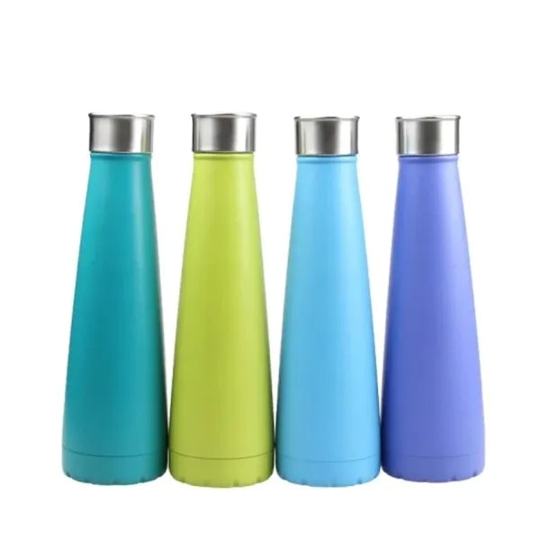 Compact 15oz Insulated Stainless Steel Water Bottle