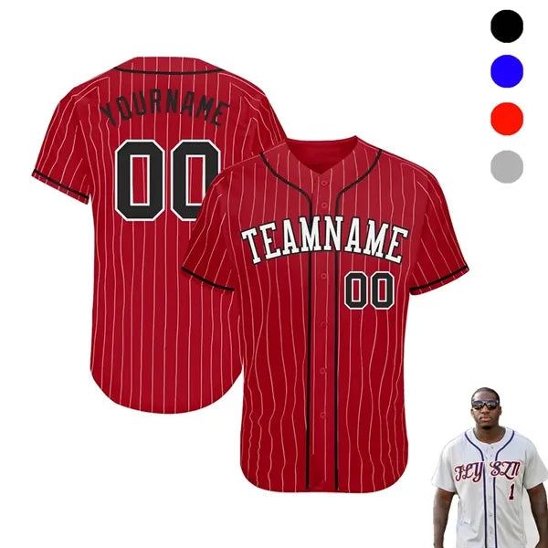 Baseball jersey button-down shirt