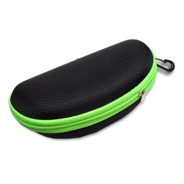 Portable Sun Glasses EVA Hard Case Travel Zipper Clip On