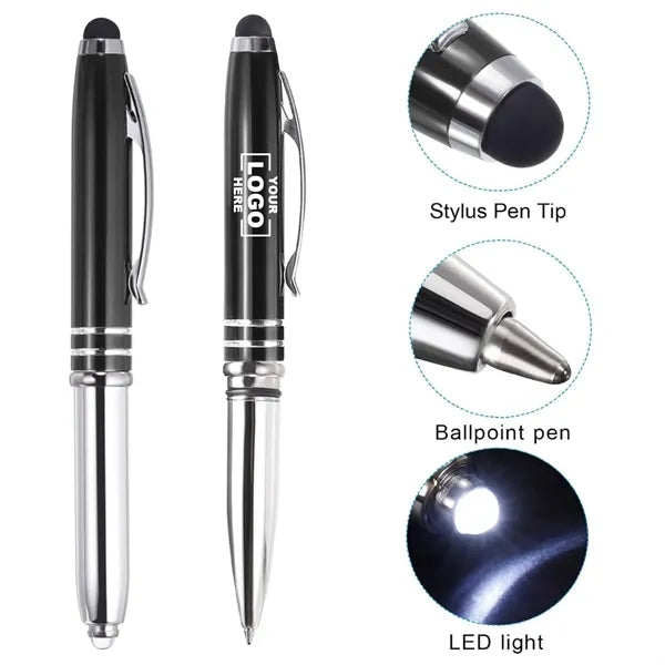 3-in-1 Flashlight Stylus Pen Business Ballpoint