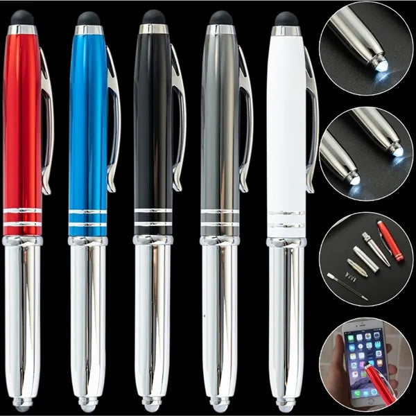 3-in-1 Flashlight Stylus Pen Business Ballpoint