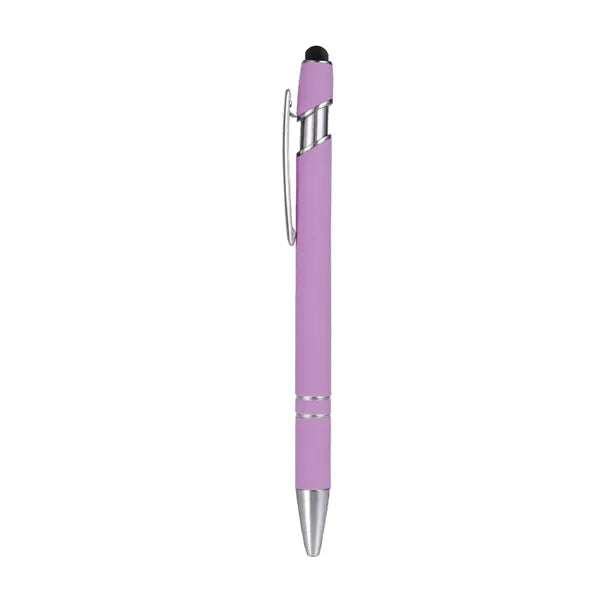 Rubber Coated Stylus Ballpoint Pen