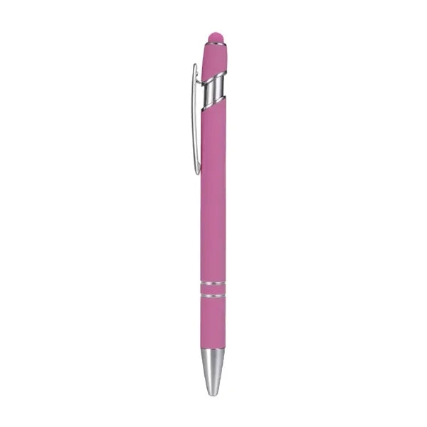 Rubber Coated Stylus Ballpoint Pen