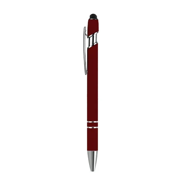 Rubber Coated Stylus Ballpoint Pen