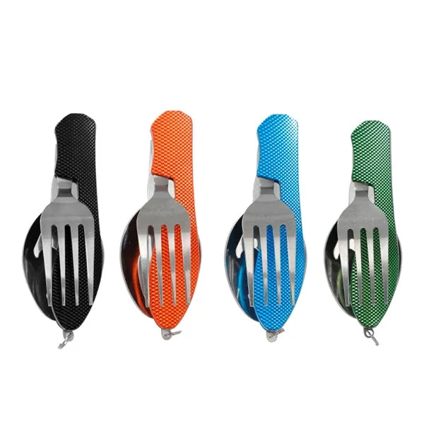 3 In 1 Multi-Function Foldable Cutlery Portable