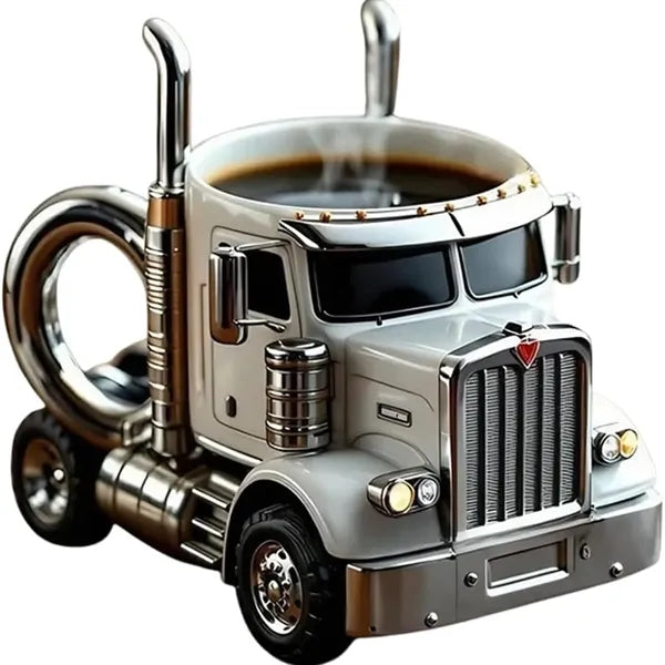 Creative Stainless Steel Semi Truck Coffee Mug