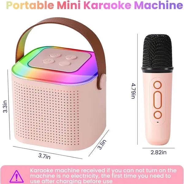 Mini Karaoke Machine With Dancing Light