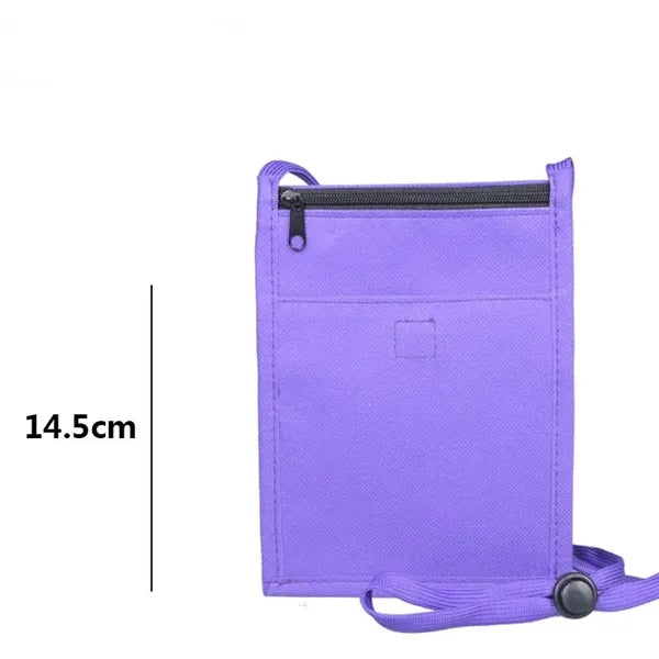 Clear Window Pocket Neck Wallet Outdoor Passport Coin Pouch
