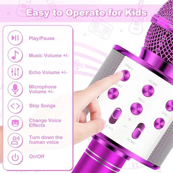 Handheld Karaoke Mic Speaker Machine