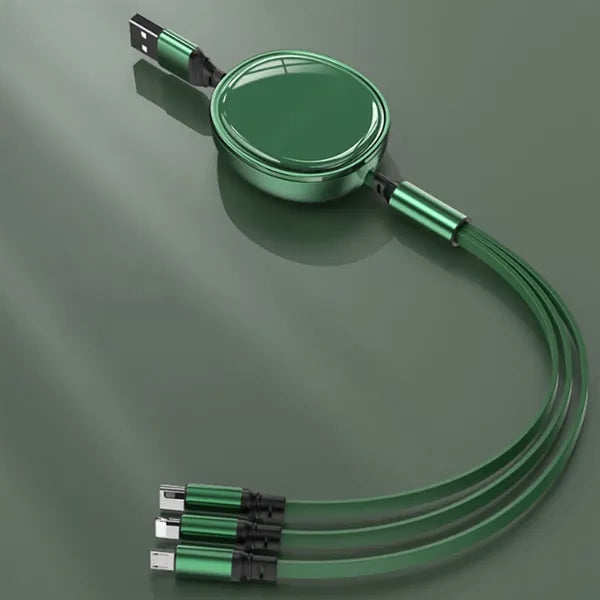 Retractable 3-in-1 Charging Cable