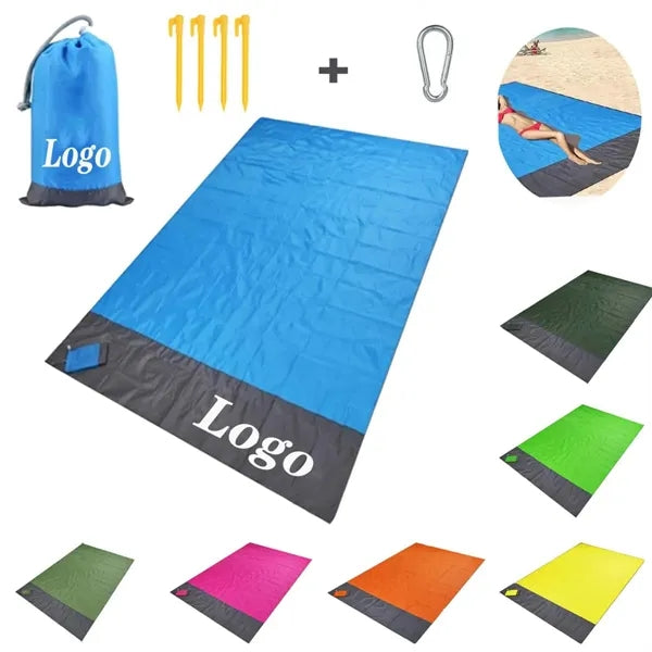83 x 79inch Polyester Sandproof Pocket Beach Mat Waterproof