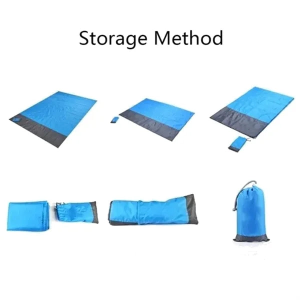 83 x 79inch Polyester Sandproof Pocket Beach Mat Waterproof