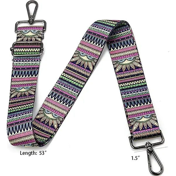 Adjustable Polyester Bag Strap w/Metal Hooks