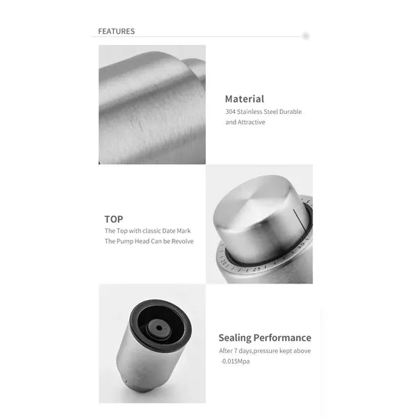 Stainless Steel Vacuum Wine Stopper