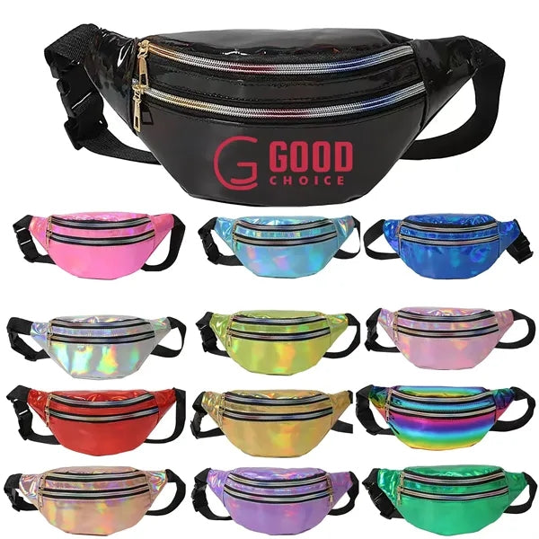 PU Leather Waist Fanny Pack Crossbody Bag