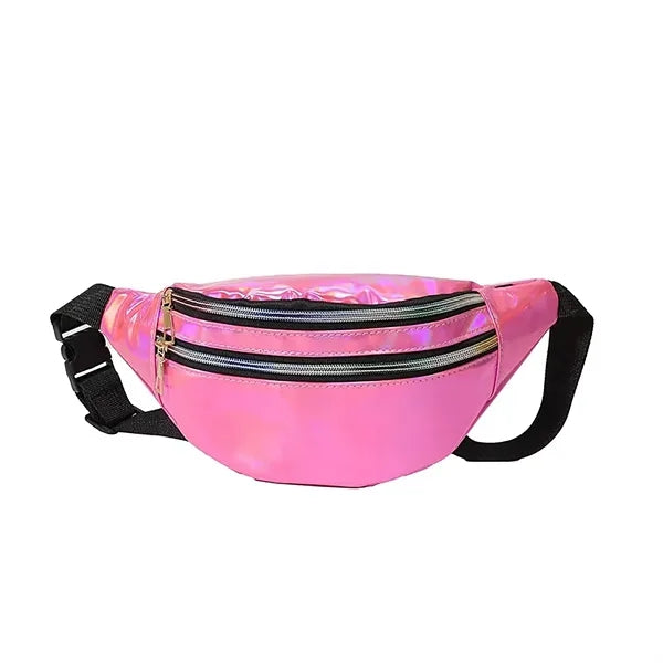 PU Leather Waist Fanny Pack Crossbody Bag
