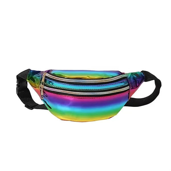 PU Leather Waist Fanny Pack Crossbody Bag