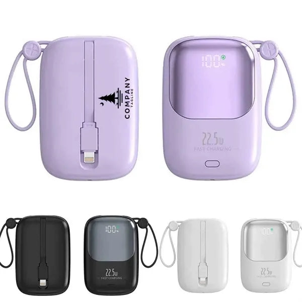 Portable Power Bank with Cable