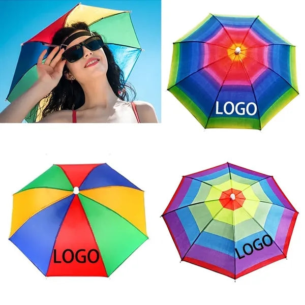 LGBT Rainbow Umbrella Hat for Outdoor Events
