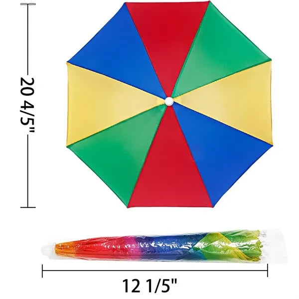 LGBT Rainbow Umbrella Hat for Outdoor Events