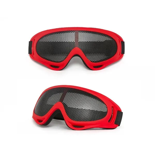 Low Profile Wire Mesh Safety Goggles
