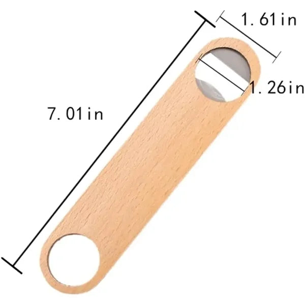 Wood Paddle Bottle Opener