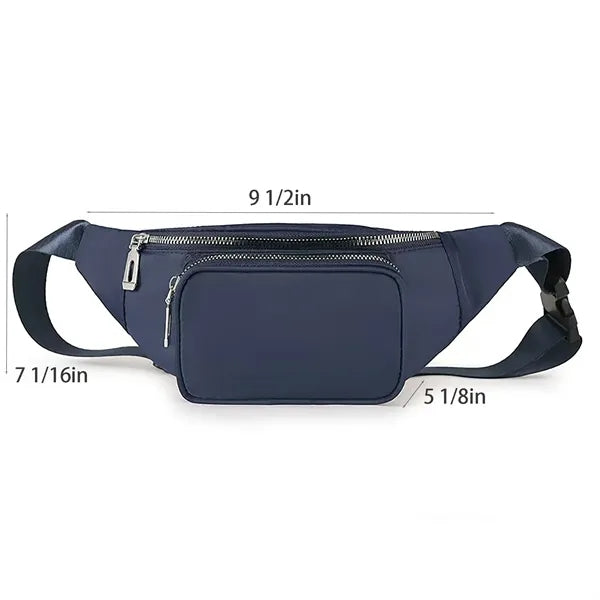 Cross Body Zipper Belt Bag