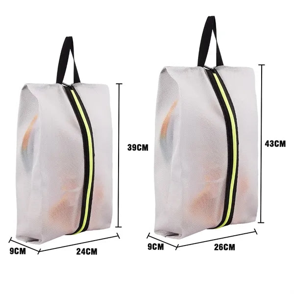 Portable Waterproof Black Large Capacity Travel Shoe Bag
