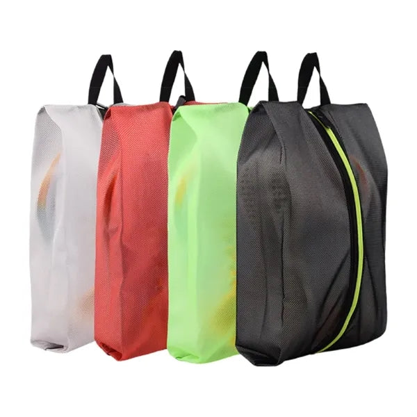 Portable Waterproof Black Large Capacity Travel Shoe Bag