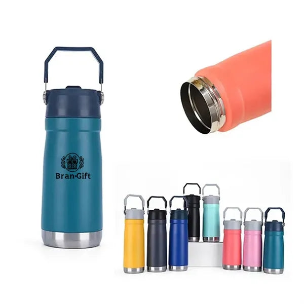22 oz. Portable Straw Water Bottle