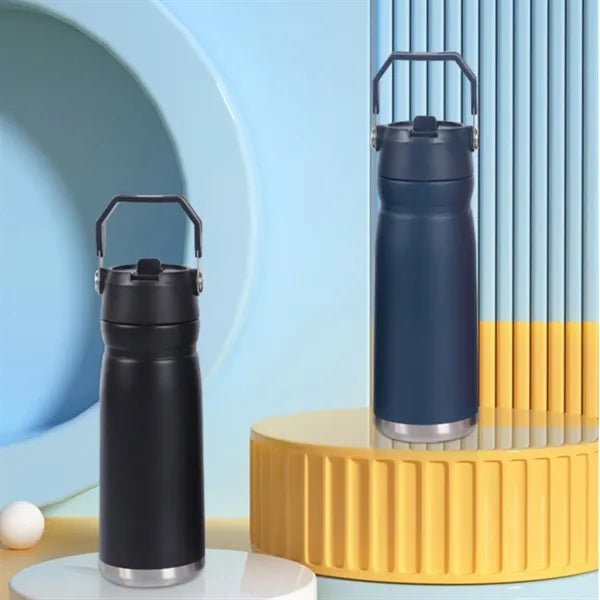 22 oz. Portable Straw Water Bottle
