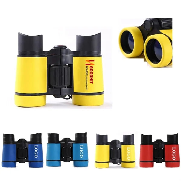 4x30 Kid Binoculars with Neck Strap Bird Watching Camping