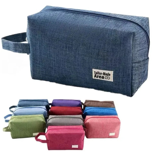 Cosmetic Large Nylon Makeup Traveling Toiletry Bag