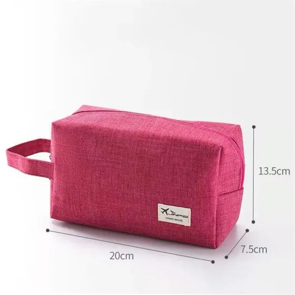 Cosmetic Large Nylon Makeup Traveling Toiletry Bag