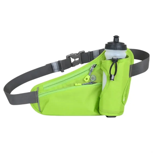 Sports Pack with Water Bottle Holder Black Waist Hip Bags