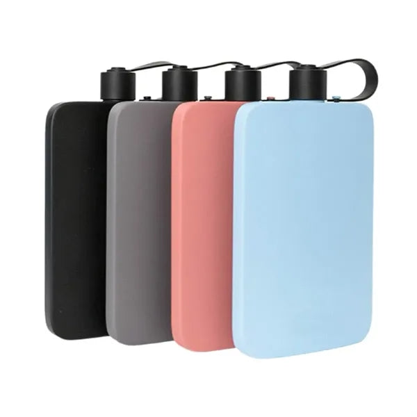 17Oz. Stainless Steel Portable Black Flask Bottle