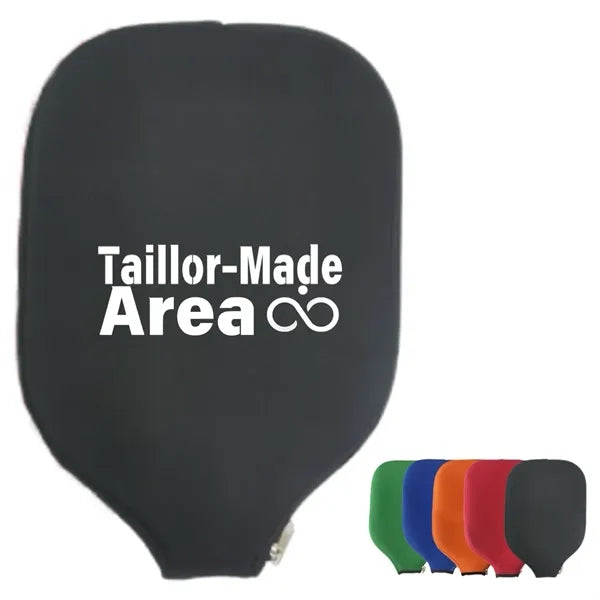 Durable Neoprene Pickleball Paddle Covers Black Storage Bag