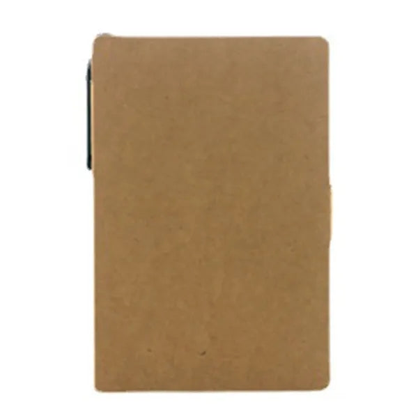 Eco-Friendly Notebook Set with Sticky Notes and Pen