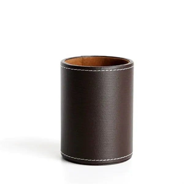 Business Leather Pen Holder Stationery Organizer