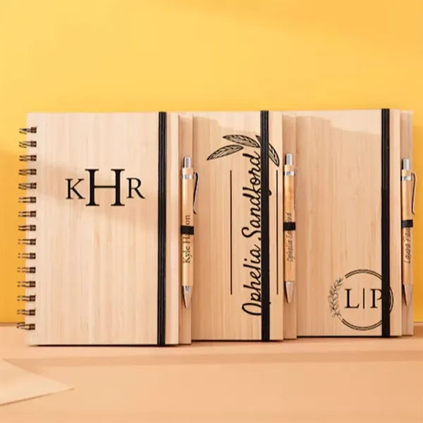 A5 Bamboo Covered Notebook
